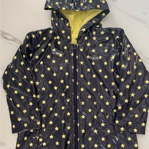 DKNY Kids Raincoat with Yellow Star Pattern